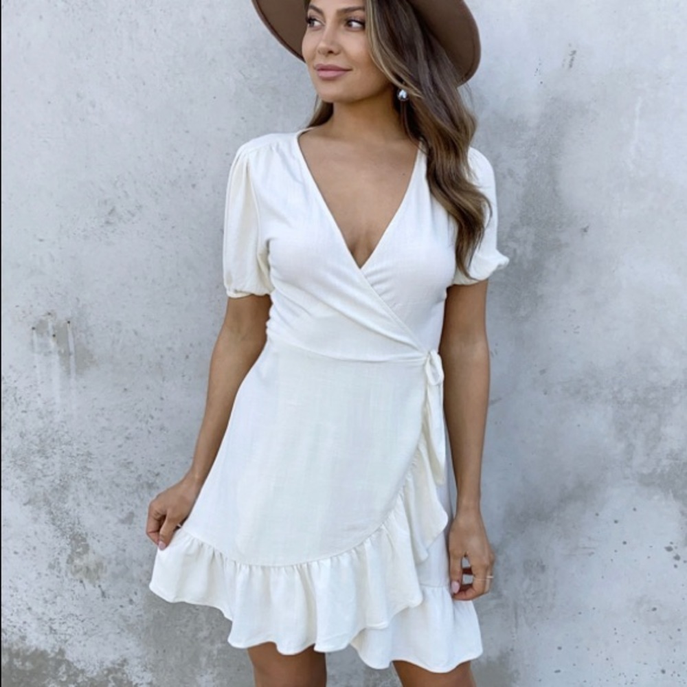 Altar’d State White Wrap Dress